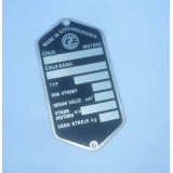 ŠTÍTEK VÝROBNÍ  - ČZ - VERZE 1 - LEPTANÝ